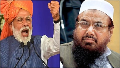 PM Modi- Hafiz Saeed