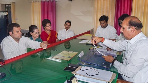 ಅಮೇಥಿಯಲ್ಲಿ ನಾಮಪತ್ರ ಸಲ್ಲಿಸಿದ ರಾಹುಲ್ ಗಾಂಧಿ