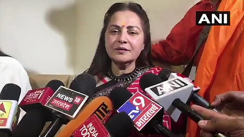 ನಟಿ ಮತ್ತು ಬಿಜೆಪಿ ಅಭ್ಯರ್ಥಿ ಜಯಪ್ರದ