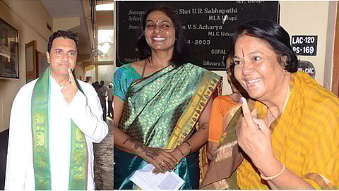 ಮತದಾನ ಮಾಡಿದ ಪ್ರಮೋದ್ ಮಧ್ವರಾಜ್ ಮತ್ತು ಅವರ ಕುಟುಂಬ