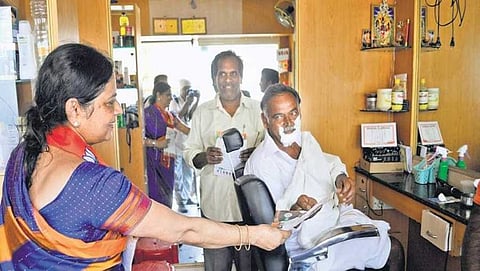ಬೆಂಗಳೂರು ಉತ್ತರ ಕ್ಷೇತ್ರದಲ್ಲಿ ಡಾಟಿ ಸದಾನಂದಗೌಡ ಮತಯಾಚನೆ