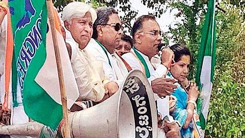ಚುನಾವಣಾ ಪ್ರಚಾರದಲ್ಲಿ ಕಾಂಗ್ರೆಸ್ ನಾಯಕರು