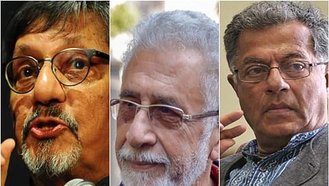 ರಂಗಕರ್ಮಿಗಳಾದ ಅಮೋಲ್ ಪಾಲೇಕರ್, ನಾಸಿರುದ್ದೀನ್ ಶಾ ಹಾಗೂ ಗಿರೀಶ್ ಕಾರ್ನಾಡ್