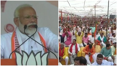 ರ್ಯಾಲಿಯಲ್ಲಿ ಮಾತನಾಡಿದ ಪಿಎಂ ನರೇಂದ್ರ ಮೋದಿ