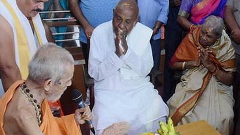 ಪೇಜಾವರ ಶ್ರೀ ಹಾಗೂ ದೇವೇಗೌಡ
