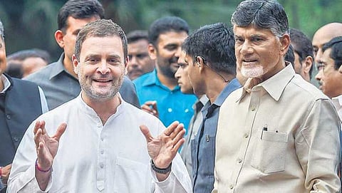 ಚಂದ್ರಬಾಬು ನಾಯ್ಡು, ರಾಹುಲ್ ಗಾಂಧಿ