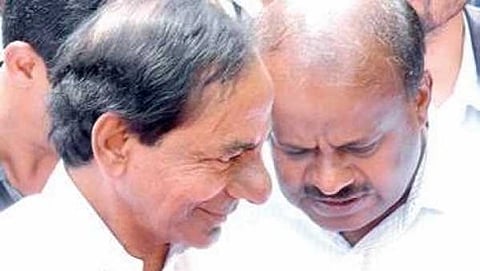 ತೆಲಂಗಾಣ ಮುಖ್ಯಮಂತ್ರಿ ಕೆ ಚಂದ್ರಶೇಖರ್ ರಾವ್ , ಸಿಎಂ ಹೆಚ್ ಡಿ ಕುಮಾರಸ್ವಾಮಿ
