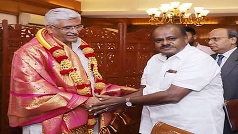 ಕೇಂದ್ರ  ಸಚಿವ ಗಜೇಂದ್ರ ಸಿಂಗ್ ಶೇಖಾವತ್ , ಮುಖ್ಯಮಂತ್ರಿ ಎಚ್ ಡಿ ಕುಮಾರಸ್ವಾಮಿ