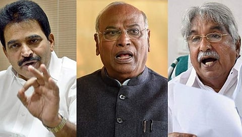 ಕೆ ಸಿ ವೇಣುಗೋಪಾಲ್, ಮಲ್ಲಿಕಾರ್ಜುನ ಖರ್ಗೆ, ಊಮನ್ ಚಾಂಡಿ