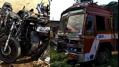 ಮೈಸೂರು: ಲಾರಿ-ಬೈಕ್ ನಡುವೆ ಡಿಕ್ಕಿ ಸ್ನೇಹಿತರ ಮನೆಗೆ ಊಟಕ್ಕೆ ತೆರಳಿದ್ದ ನಾಲ್ವರು ದುರ್ಮರಣ