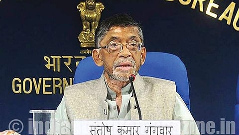 ಕೇಂದ್ರ ಕಾರ್ಮಿಕ ಖಾತೆ ಸಚಿವ ಸಂತೋಷ್ ಗಂಗ್ವಾರ್