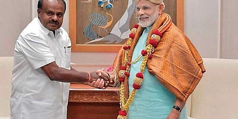 ನರೇಂದ್ರ ಮೋದಿ ಮತ್ತು ಕುಮಾರಸ್ವಾಮಿ