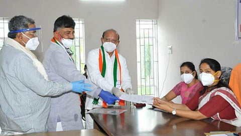 ಟಿಬಿ ಜಯಚಂದ್ರ ನಾಮಪತ್ರ ಸಲ್ಲಿಕೆ