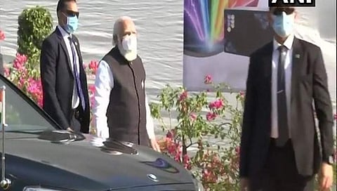 ಅಹಮದಾಬಾದ್'ನ ಝೈಡಸ್ ಪಾರ್ಕ್'ಗೆ ಭೇಟಿ ನೀಡಿದ ಪ್ರಧಾನಿ ಮೋದಿ