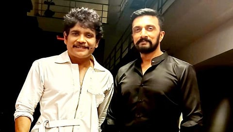 ತೆಲುಗು ನಟ ನಾಗಾರ್ಜುನ ಜೊತೆ ಕಿಚ್ಚ ಸುದೀಪ್
