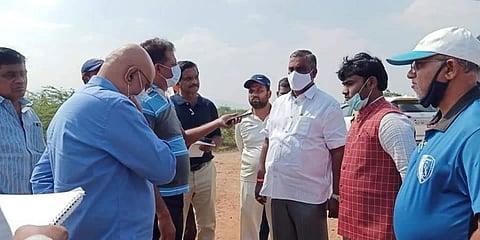 ಕ್ರಿಕೆಟ್ ಮೈದಾನದ ಜಾಗ ವೀಕ್ಷಿಸಿದ ಶಾಸಕ ಸೋಮಶೇಖರ್ ರೆಡ್ಡಿ