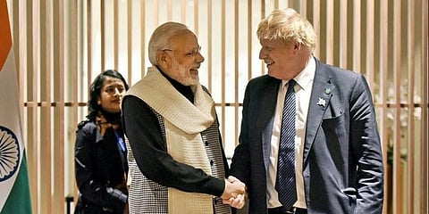 ಪ್ರಧಾನಿ ಮೋದಿ - ಬೋರಿಸ್‌ ಜಾನ್ಸನ್