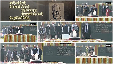 ಅಟಲ್ ಸಮಾದಿಗೆ ತೆರಳಿ ಗೌರವ ಶ್ರದ್ಧಾಂಜಲಿ