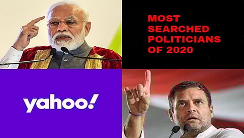 2020 ರಲ್ಲಿ ಯಾಹೂ ಮೂಲಕ ಭಾರತದ ಹೆಚ್ಚು ಹುಡುಕಿದ 10 ರಾಜಕಾರಣಿಗಳ ಪಟ್ಟಿಯನ್ನು ಪರಿಶೀಲಿಸಿ. ಈ ಪಟ್ಟಿಯಲ್ಲಿ ಮಮತಾ ಬ್ಯಾನರ್ಜಿ, ಉದ್ಧವ್ ಠಾಕ್ರೆ ಸಹ ಇದ್ದಾರೆ.