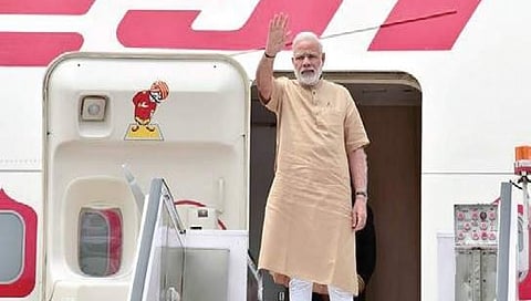 ಏರ್ ಇಂಡಿಯಾ ವಿಮಾನದಲ್ಲಿ ಪ್ರಧಾನಿ ನರೇಂದ್ರ ಮೋದಿ