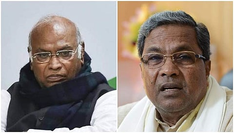 CM Siddaramaiah and Mallikarjuna Kharge