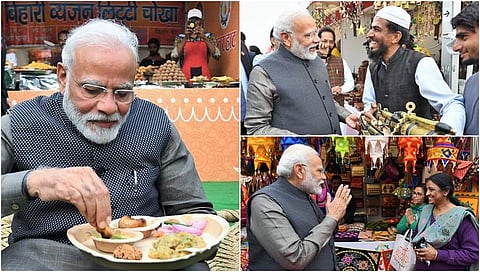 ಅಲ್ಪಸಂಖ್ಯಾತ ಕರಕುಶಲ ಕಾರ್ಮಿಕರನ್ನು ಉತ್ತೇಜಿಸಲು ಹಾಗೂ ಅವರ ಉತ್ಪನ್ನ ಮಾರಾಟ ಹೆಚ್ಚಿಸುವ ಸಲುವಾಗಿ ಆಯೋಜಿಸಿದ್ದ ವಿಶೇಷ ಕಾರ್ಯಕ್ರಮಕ್ಕೆ ಪ್ರಧಾನಿ ಮೋದಿ ಭೇಟಿ ನೀಡಿದರು.