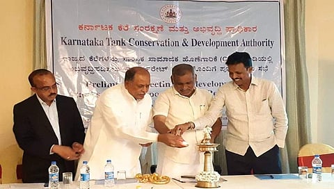 ಸಚಿವ ಮಾಧುಸ್ವಾಮಿ, ಶಾಸಕ ಇ. ತುಕಾರಾಂ ಮತ್ತಿತರರು