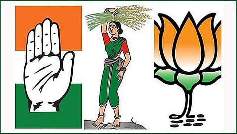 ಕಾಂಗ್ರೆಸ್, ಜೆಡಿಎಸ್ ಬಿಜೆಪಿ ಲೋಗೋ