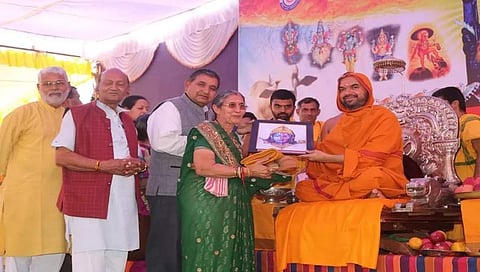 ರಾಮಚಂದ್ರಾಪುರ ಮಠದಲ್ಲಿ ಜಶೋದಾ ಬೆನ್ ಮೋದಿ