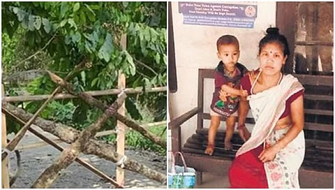 ಬಂದ್ ಆದ ಗ್ರಾಮ, ಮಹಿಳೆ