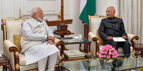 ಪ್ರಧಾನಿ ಮೋದಿ - ರಾಷ್ಟ್ರಪತಿ ರಾಮನಾಥ್ ಕೊವಿಂದ್