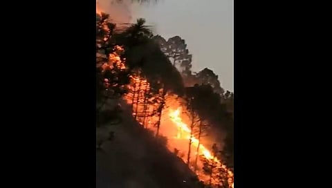 ಉತ್ತರಾಖಂಡದಲ್ಲಿ ಭಯಾನಕ ಕಾಡ್ಗಿಚ್ಚು