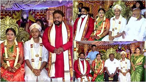 ಕೊರೋನಾ ಲಾಕ್ ಡೌನ್ ಹಿನ್ನೆಲೆಯಲ್ಲಿ ಏ.17ಕ್ಕೆ ನಿಗದಿಯಾಗಿದ್ದ ಮದುವೆಯನ್ನು ಮುಂದೂಡಿದ್ದ ಜೆಡಿಎಸ್ ವಿಧಾನಪರಿಷತ್ ಸದಸ್ಯ ಶರವಣ ಅವರು ಇದೀಗ ಸರಳವಾಗಿ ತಮ್ಮ ಪುತ್ರಿಯ ವಿವಾಹವನ್ನು ನೆರವೇರಿಸಿದ್ದಾರೆ.