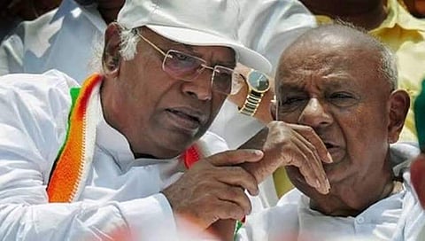 ಮಲ್ಲಿಕರ್ಜುನ ಖರ್ಗೆ ಎಚ್.ಡಿ.ದೇವೇಗೌಡ
