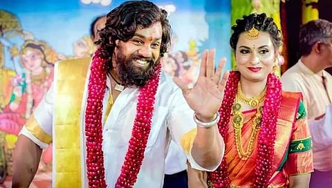 ಧ್ರುವ ಸರ್ಜಾ ದಂಪತಿ