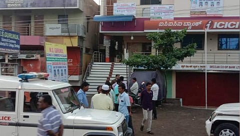 ಎಟಿಎಂ ದರೋಡೆ ಮಾಡಿರುವ ಸ್ಥಳ