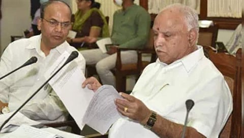 ಮುಖ್ಯಮಂತ್ರಿ ಬಿಎಸ್ ಯಡಿಯೂರಪ್ಪ, ರಾಜ್ಯ ಸರ್ಕಾರದ ಕಾರ್ಯದರ್ಶಿ ಟಿ.ಎಂ. ವಿಜಯ ಭಾಸ್ಕರ್