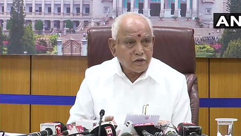 ಸುದ್ದಿಗೋಷ್ಠಿಯಲ್ಲಿ ಮಾತನಾಡುತ್ತಿರುವ ಸಿಎಂ ಯಡಿಯೂರಪ್ಪ