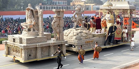 ಗಣರಾಜ್ಯೋತ್ಸವದಲ್ಲಿ ಕರ್ನಾಟಕದಿಂದ ಇತಿಹಾಸ ಪ್ರಸಿದ್ಧ ವಿಜಯನಗರ ಸಾಮ್ರಾಜ್ಯದ ಸ್ತಬ್ಧಚಿತ್ರವನ್ನು ಪ್ರದರ್ಶಿಸಲಾಯಿತು