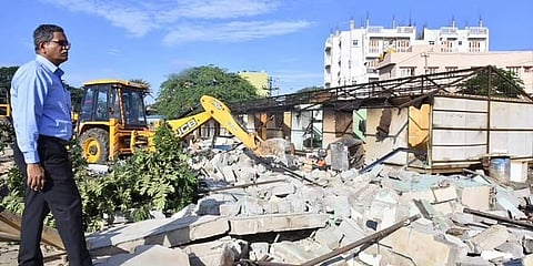 ಒತ್ತುವರಿ ತೆರವು ಮಾಡಿದ ಜಾಗ