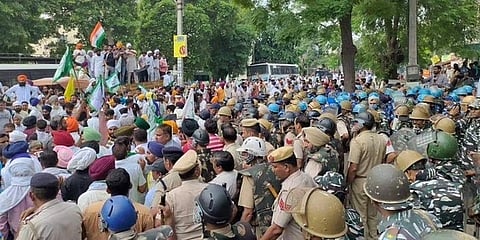 ಹರಿಯಾಣ ಸಿಎಂ ಮನೆ ಮುಂದೆ ರೈತರ ಪ್ರತಿಭಟನೆ