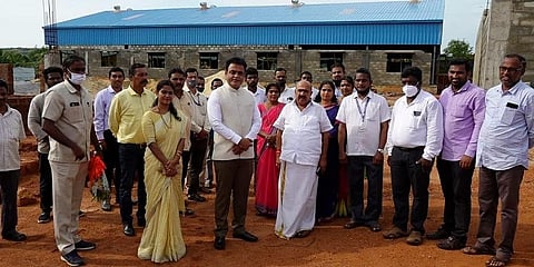 ಸಚಿವ ಅಶ್ವಥ್ ನಾರಾಯಣ್ ಐಟಿಐ ಪ್ರಾಜೆಟ್ ಪರಿಶೀಲನೆ ಸಲುವಾಗಿ ಉಡುಪಿಯ ಬೈಂದೂರಿಗೆ ಆಗಮಿಸಿದ ಸಂದರ್ಭ