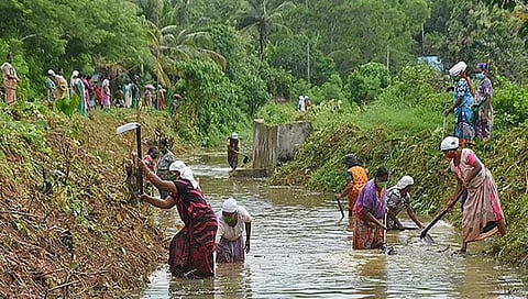ನರೇಗಾದಡಿ ಕೆಲಸ ಮಾಡುತ್ತಿರುವ ಮಹಿಳಾ ಕಾರ್ಮಿಕರು(ಸಂಗ್ರಹ ಚಿತ್ರ)