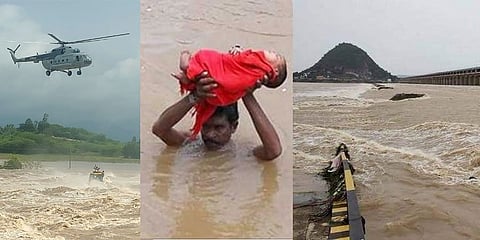 ಆಂಧ್ರ ಪ್ರದೇಶದಲ್ಲಿ ಭಾರಿ ಮಳೆ, ಪ್ರವಾಹ
