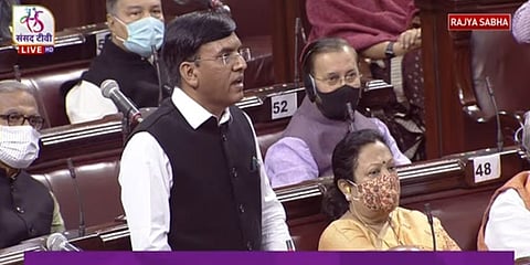 ರಾಜ್ಯಸಭೆಯಲ್ಲಿ ಕೇಂದ್ರ ಆರೋಗ್ಯ ಸಚಿವ ಡಾ.ಮನ್ಸೂಖ್ ಮಾಂಡವೀಯಾ