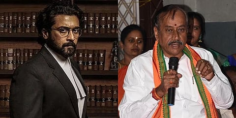ನಟ ಸೂರ್ಯ ಮತ್ತು ತಮಿಳುನಾಡು ಬಿಜೆಪಿ ಮುಖಂಡ ಹೆಚ್ ರಾಜಾ