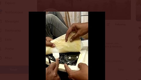 ಡ್ರಗ್ಸ್ ನ್ನು ಪೆಟ್ಟಿಗೆಯಲ್ಲಿ ಮುಚ್ಚಿ ತಂದಿರುವುದು