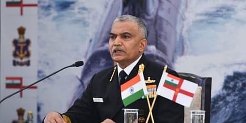 ಭಾರತೀಯ ನೌಕಾಪಡೆ ಮುಖ್ಯಸ್ಥ  ಅಡ್ಮಿರಲ್ ಹರಿಕುಮಾರ್