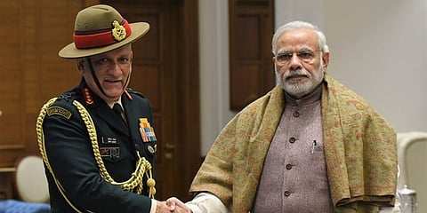 ಬಿಪಿನ್ ರಾವತ್ - ಪ್ರಧಾನಿ ಮೋದಿ