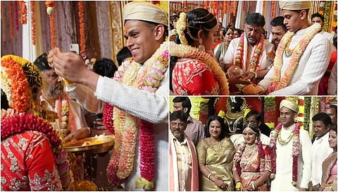 ಕೆಪಿಸಿಸಿ ಅಧ್ಯಕ್ಷ ಡಿಕೆ ಶಿವಕುಮಾರ್ ಅವರ ಪುತ್ರಿ ಐಶ್ವರ್ಯಾ ಮತ್ತು ಕೆಫೆ ಕಾಫಿ ಡೇ ಸ್ಥಾಪಕ ಸಿದ್ಧಾರ್ಥ್ ಹೆಗಡೆ ಮಗ ಅಮರ್ಥ್ಯ ಪ್ರೇಮಿಗಳ ದಿನದಂದೆ ದಾಂಪತ್ಯ ಜೀವನಕ್ಕೆ ಕಾಲಿಟ್ಟಿದ್ದಾರೆ.